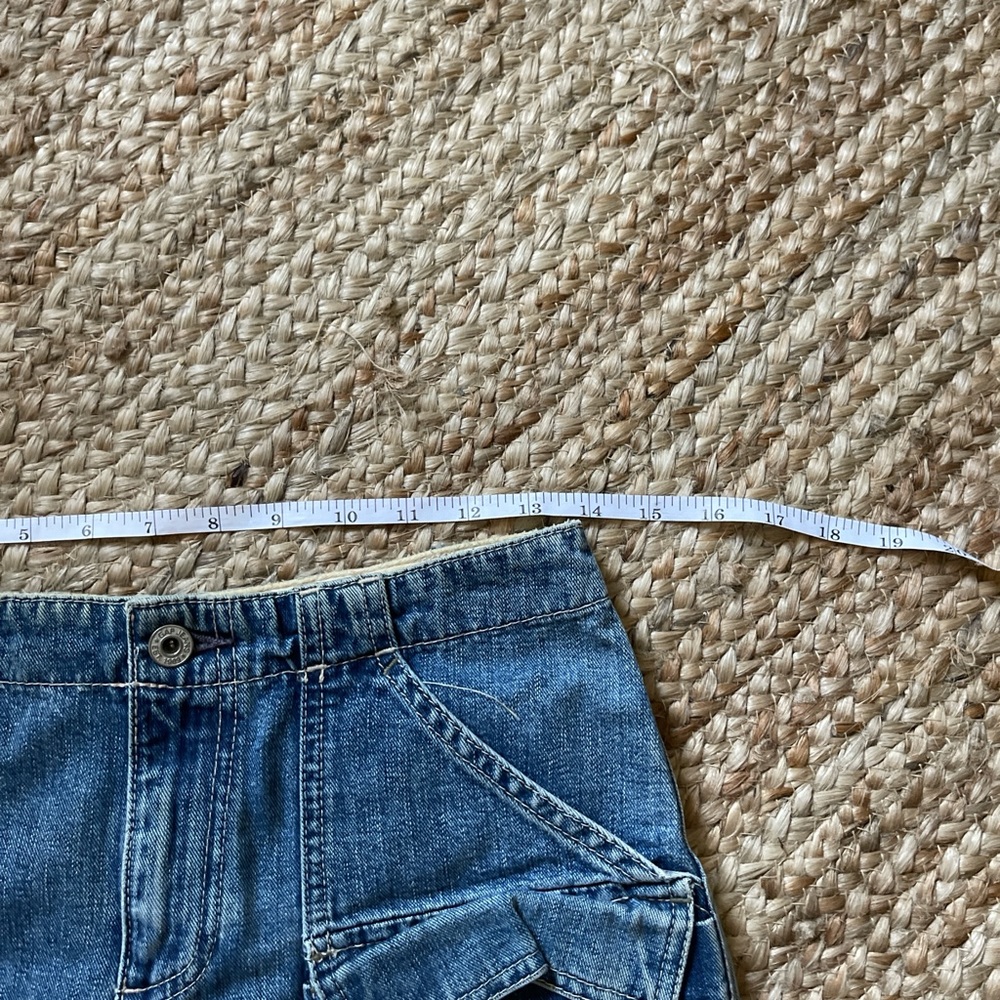 vintage y2k denim cargo skirt size 2 - Picture 4 of 5